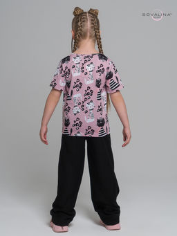 Костюм Лето коты лео-черный - Sovalina фото 24