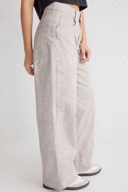 Cok Renkli Cizgili Normal Bel Baggy Jeans TWOSS25JE00017 - Trendyolmilla фото 4