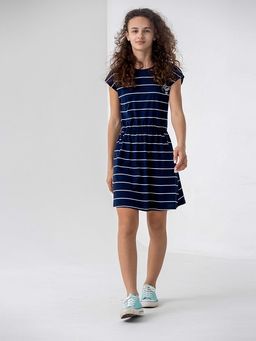 CRB wear/CSJG 63143-41-323 Платье для девочки,темно-синий/Ex.Cherubino
