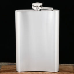 Фляжка Мужик всегда прав, 300 мл, серебристая