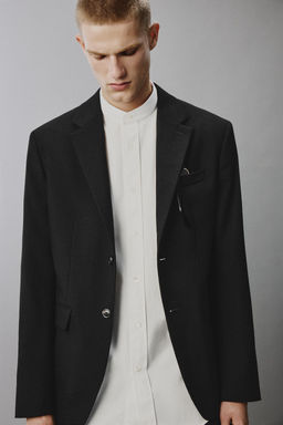 BLAZER TRAJE 100% LANA / Negro - Zara фото 5