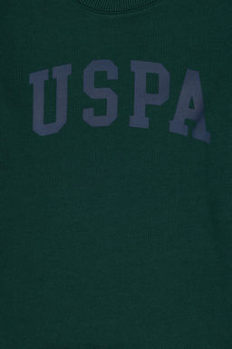 Темно-зеленый базовый свитшот для мальчика - U.s. polo assn фото 6
