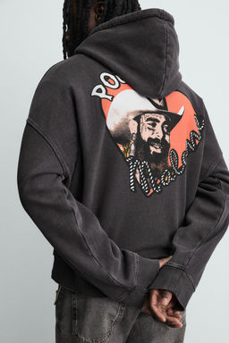 POST MALONE HOODIE - Zara фото 14