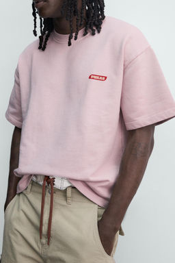 SUDADERA RELAXED FIT PUKAS SURF X ZARA / Rosa pastel  фото 7