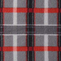 Плед Sherlock 140х200см, цвет серо-красный, флис 180г/м пэ - Belezza фото 2