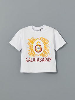 Bisiklet Yaka Galatasaray Bask?l? Erkek ?ocuk Ti??rt 2li