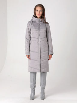24306 Пальто дем. серый