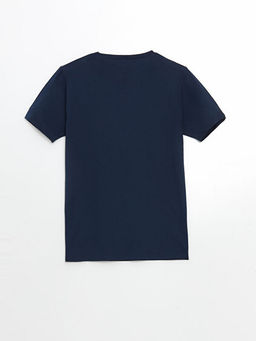 Bisiklet Yaka Real Madrid Bask?l? Erkek ?ocuk ?ortlu Pijama Tak?m?