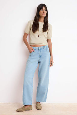 Mavi Yuksek Bel Baggy Tencel Kar?s?ml? Jeans TWOSS26JE00197