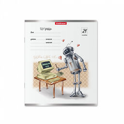 Цена за 10 шт. Тетрадь школьная ученическая ErichKrause Robolife, 24 листа, линейка (в плёнке по 10 шт.)_MIX-PACK  фото 7