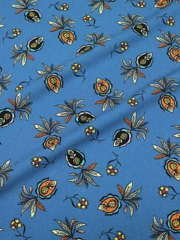 Штапель Ямина цв.насыщенный петроль, СОРТ2, ш.1.45м, вискоза-100%, 100гр/м.кв - Купава фото 8