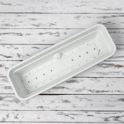 Ящик балконный для цветов, 12 л, 60×20×17 см, пластиковый, цвет мраморный