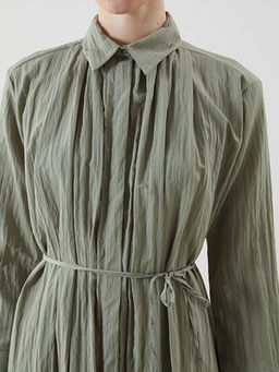 Oversize Dokulu Kad?n G?mlek Elbise