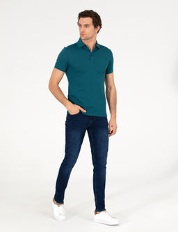 Z_mr_t Polo Yaka Slim Fit Basic Merserize T-shirt