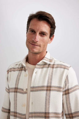 Рубашка с длинным рукавом в современном стиле - Defacto фото 6