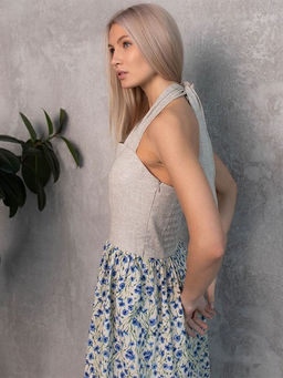 Платье лен 30%, хлопок 70% - Волтри фото 5