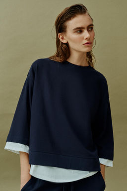 SUDADERA COMBINADA MANGA LARGA / Marino - Zara фото 2