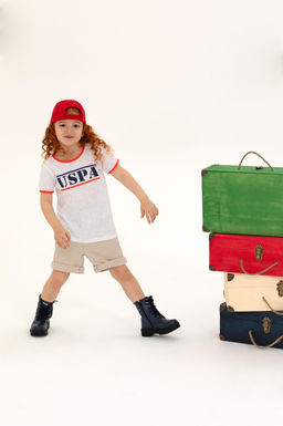 U. S. Polo Assn Тканые шорты для девочек с камнями - U.s. polo assn фото 2