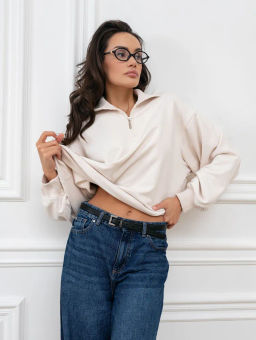 Толстовка женская Пич Изумрудный - Modamica фото 29