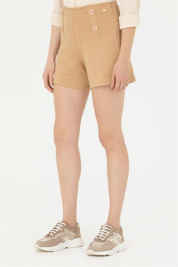 Женские вязаные шорты светло-коричневого цвета Неожиданная скидка в корзине - U.s. polo assn фото 2