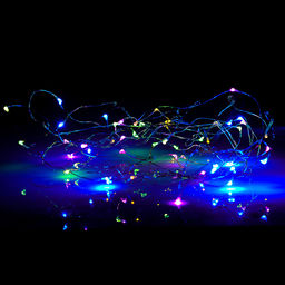 Электрогирлянда светодиодная 10 м, 100 ламп, цветная