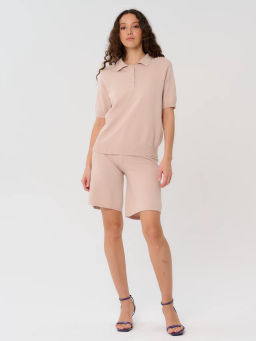 Поло женское ZZ-10002 beige