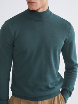 Yar?m Bal?k?? Yaka Erkek Triko Kazak