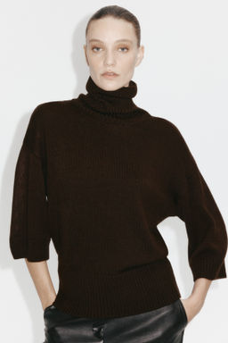 Jersey de cuello alto en punto fino - H&m фото 6