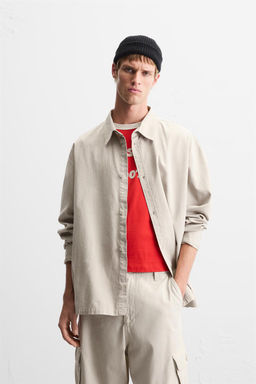 WASHED RELAXED FIT SHIRT - Zara фото 11