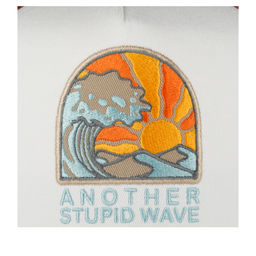 Бейсболка COASTAL арт. HFT Stupid Wave (серый / белый / бордовый) фото 4