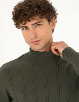 Duman Slim Fit Yar_m Bal_k__ Yaka Triko Kazak - Pierre cardin фото 2