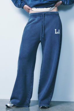 VARSITY WASHED EFFECT JOGGERS - Zara фото 3