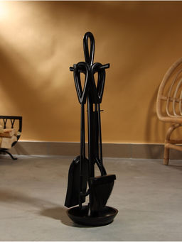 Каминный набор Кочегар сталь, 4 предмета, 17х17х63 см - Simaland фото 2