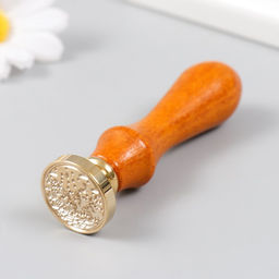 Печать для сургуча с деревянной ручкой «Горы», 9×3×3 см