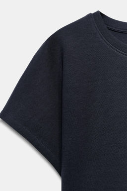 CAMISETA INTERLOCK MANGA JAPONESA / Marino - Zara фото 7