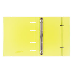 Expert Complete PRISMA NEON Папка-обложка для сменного тетрадного блока на 4 кольцах A5+ 700 мкм 20 мм эффект 3D 1 шт. d - 20 мм желтый EC21140009