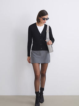 V Yaka Kad?n Triko H?rka