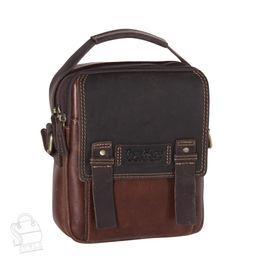 Сумка мужская кожаная 3012TR d.brown Tough Ryder