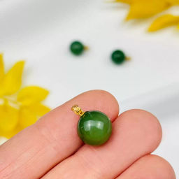 Кулон из камня Нефрит - Радуга самоцветов фото 2