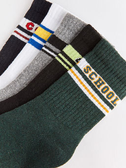 Desenli Erkek ?ocuk Soket ?orap 5li - Waikiki фото 3