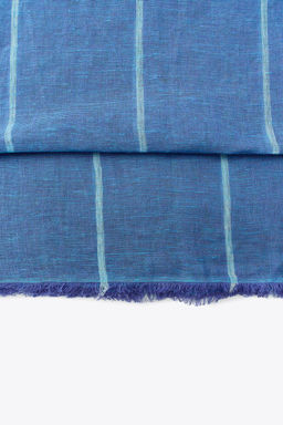 CONTRAST STRIPE LINEN SCARF - Zara фото 4