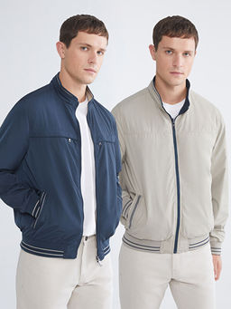 Standart Kal?p Dik Yaka Erkek Mont