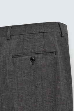 CHECK SUIT TROUSERS - Zara фото 10