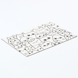 Магнит-раскраска многоразовая «Котики», 14.8×21 см