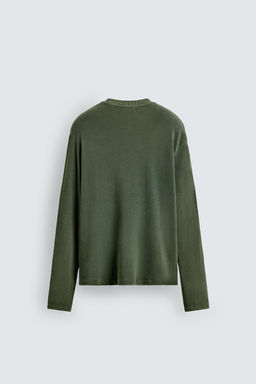 WASHED COTTON SWEATER - Zara фото 8