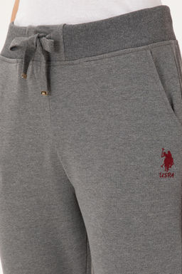 Спортивные штаны женские U.S. Polo Assn. G082SZ0OP хлопок с эластаном антрацитовый меланж фото 5