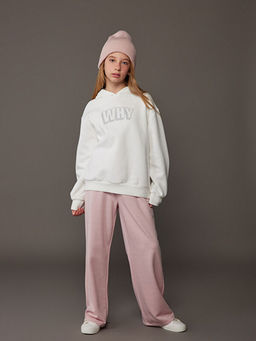 Kap??onlu K?z ?ocuk Kal?n Sweatshirt