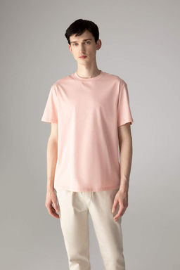 Новая базовая футболка стандартного кроя с круглым вырезом и короткими рукавами из 100% хлопка