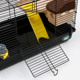 Клетка для грызунов Пижон, с наполнением 47 х 30 х 27 см, чёрная  фото 5