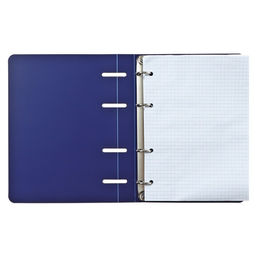 Тетрадь на кольцах, в клетку, 120 листов Синяя, пластиковая обложка, блок офсет - Calligrata фото 4
